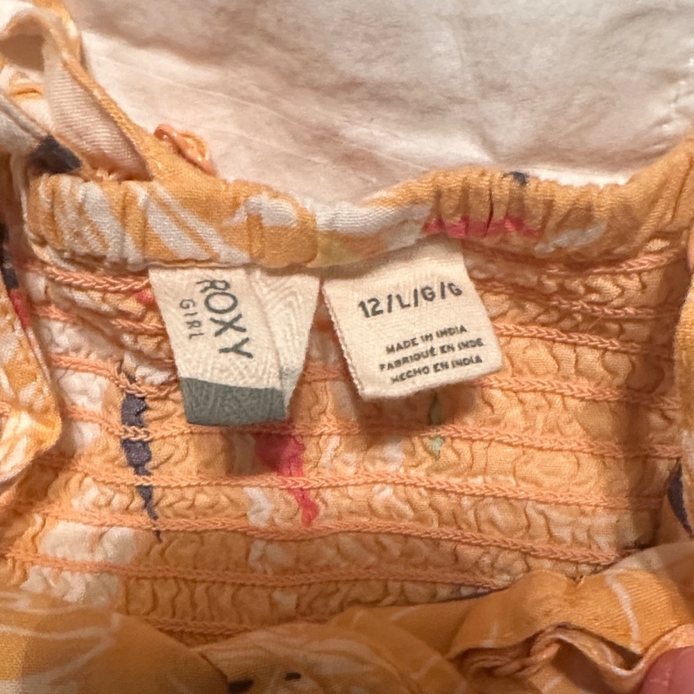 Roxy Kids Casual Dress - Orange Floral